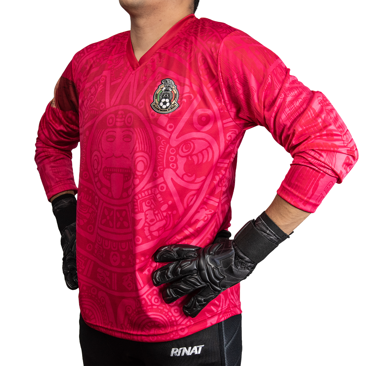 Mexico 98 Pink Retro Goalkeeper Jersey by Geko Sports Limited Edition 3