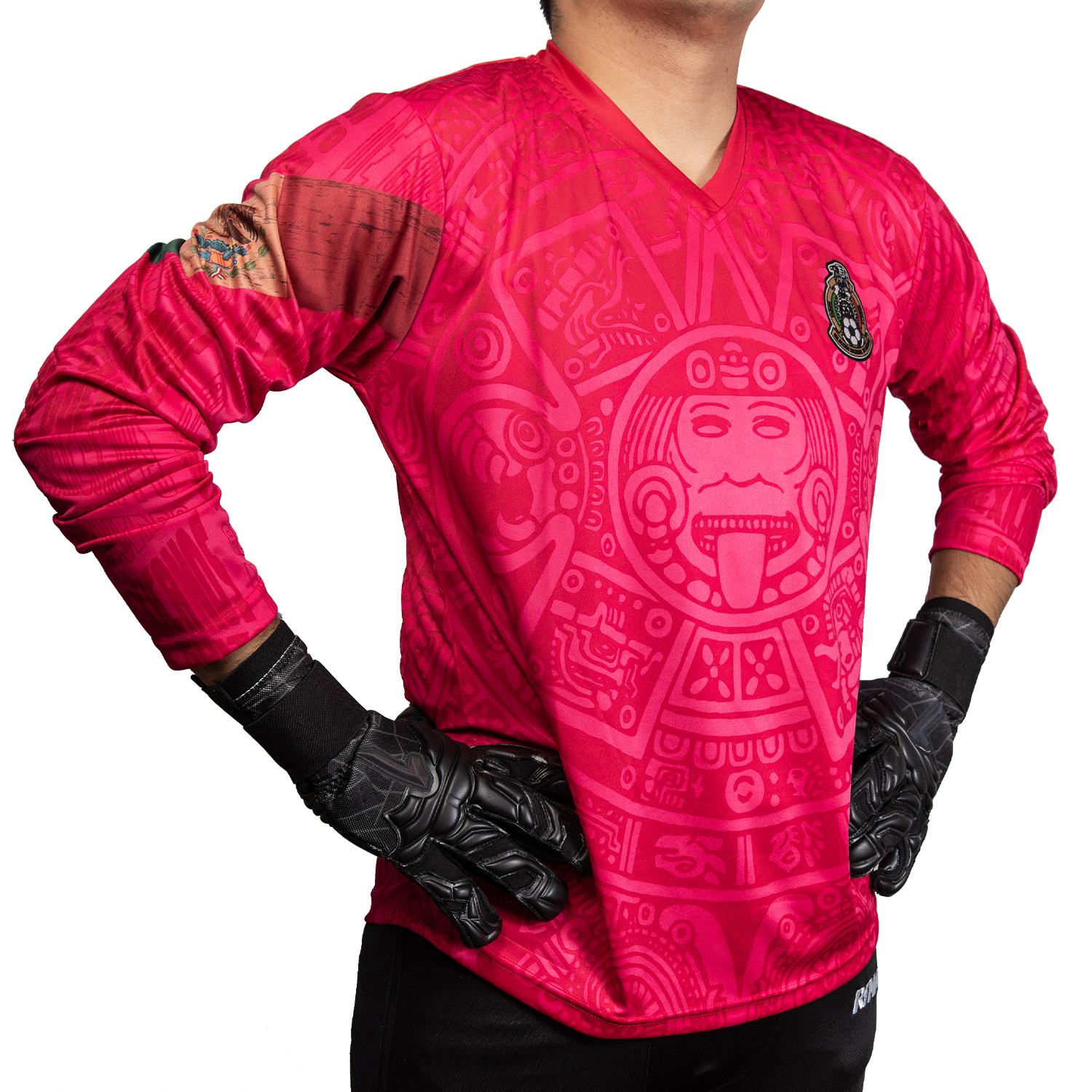 Mexico 98 Pink Retro Goalkeeper Jersey by Geko Sports Limited Edition 6