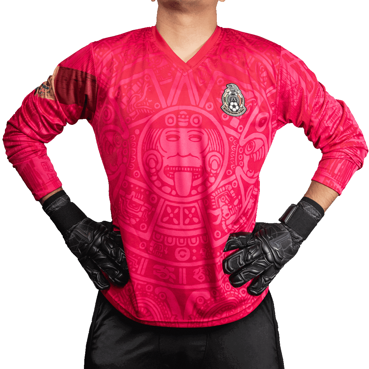 Mexico 98 Pink Retro Goalkeeper Jersey by Geko Sports Limited Edition