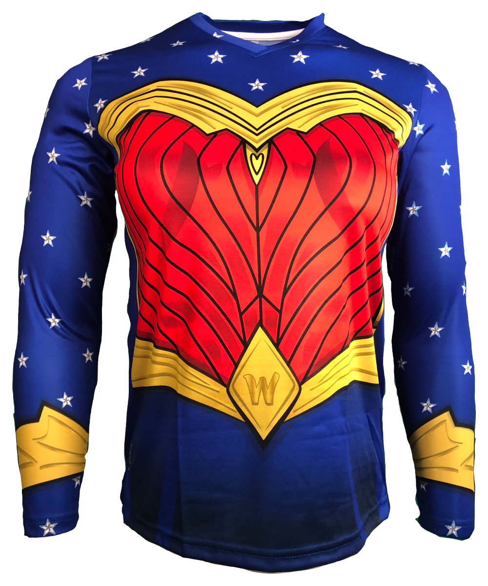 wonder woman cycling jersey