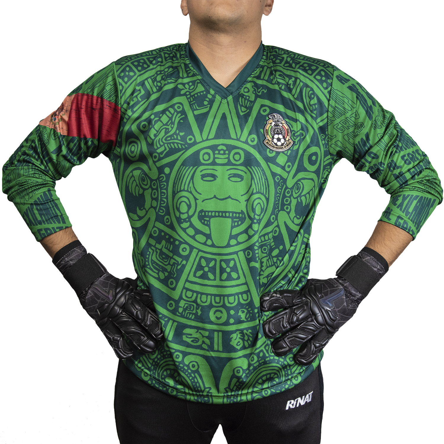 Mexico 98 Green Retro Goalkeeper Jersey by Geko Sports Limited Edition 2