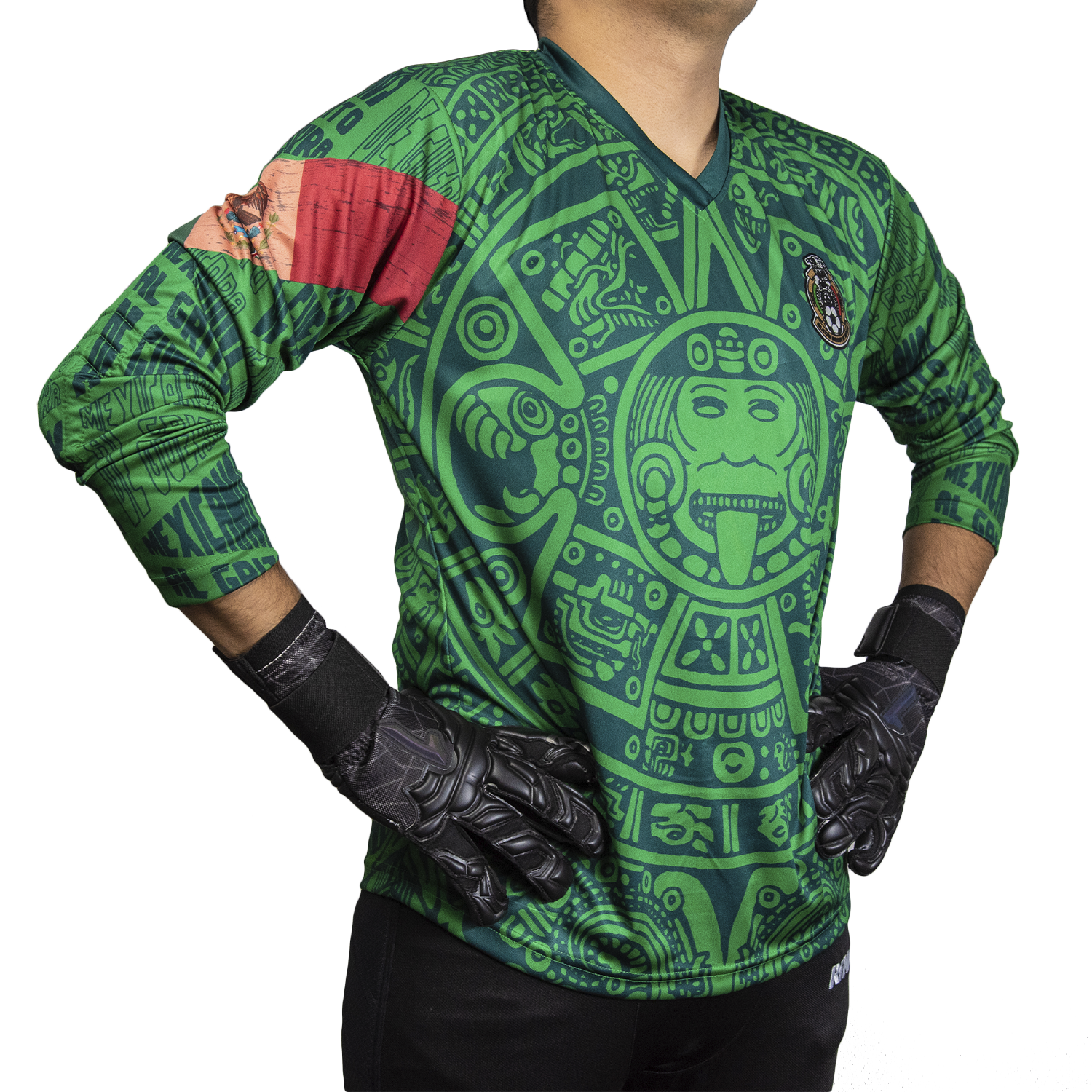 Mexico 98 Green Retro Goalkeeper Jersey by Geko Sports Limited Edition 5