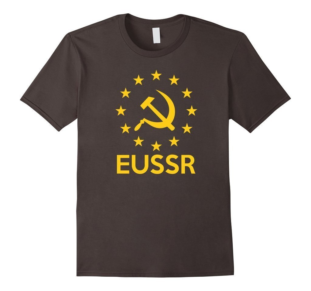 Eurosceptic Anti European Union Vote Leave Flag EUSSR T-shirt