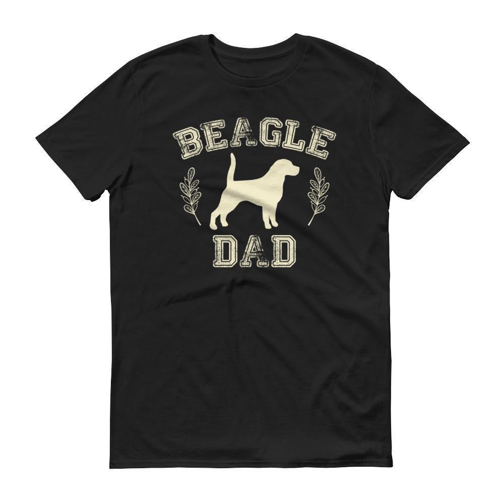 Beagle Dad tshirt Beagle gift for dog lovers Color: BlackSize: S