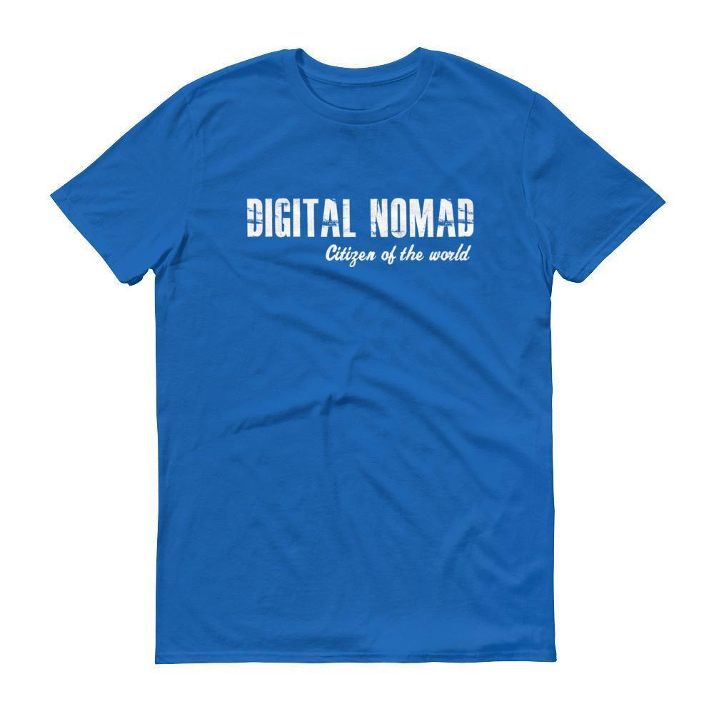 Men's Digital Nomad Citizen of the world tshirt Royal Blue / 3XL / Men T-Shirt BelDisegno
