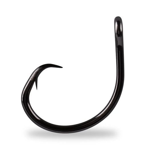 1 Packet of Size 6 Mustad 3261NPBLN Aberdeen Long Shank Fishing Hooks -  Black Nickel