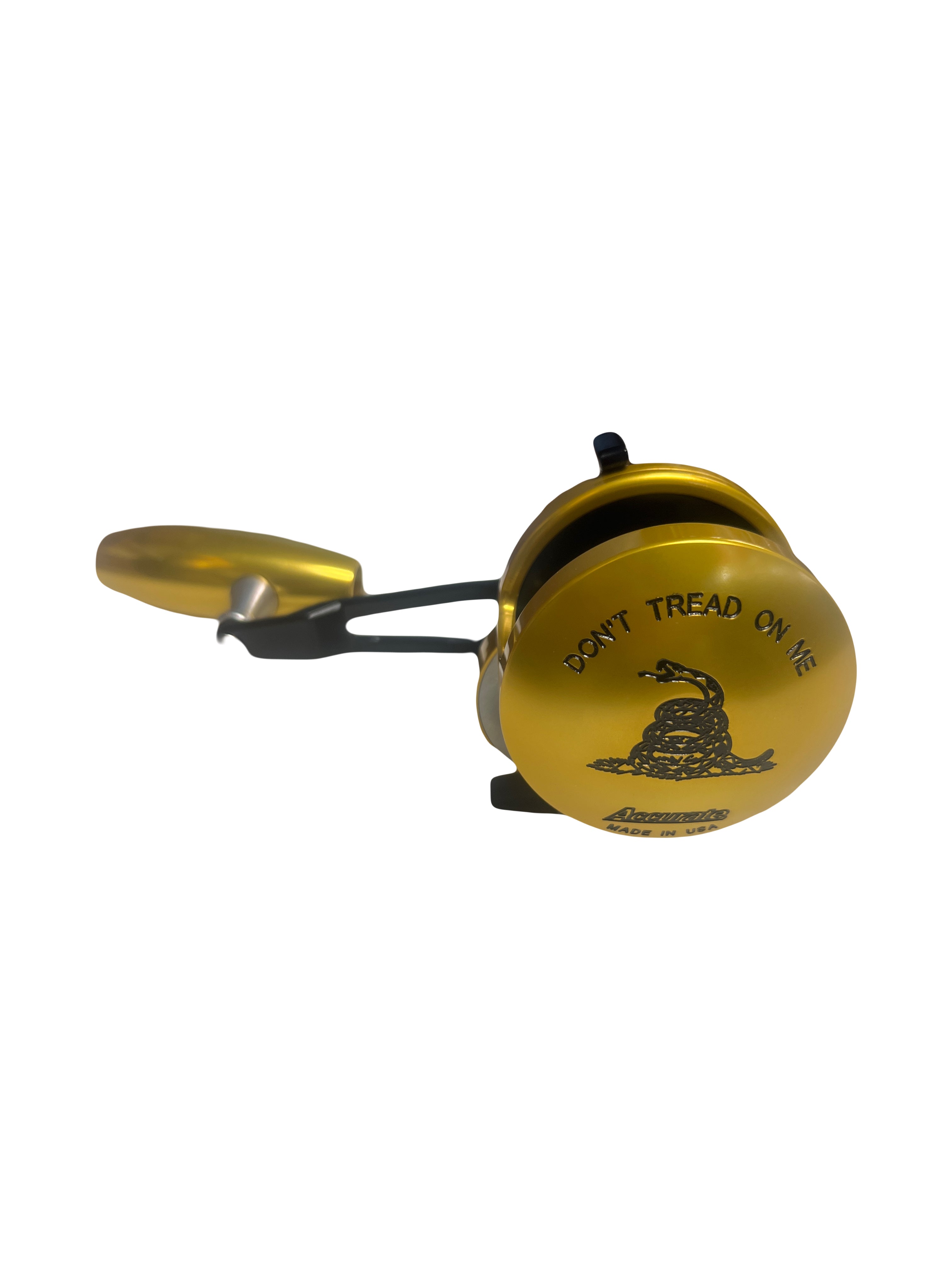 Accurate Valiant 2-Speed Fishing Reel "Don't Tread On Me"