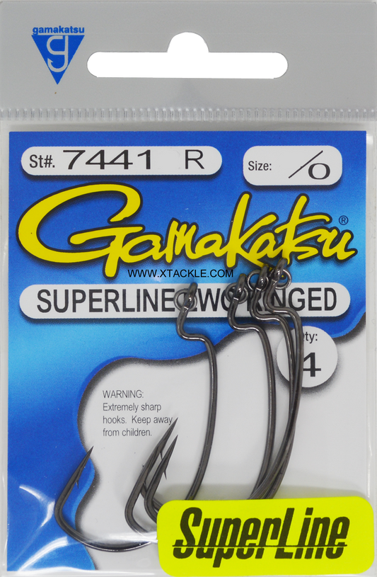 Gamakatsu Shiner Hooks UE size 1/0 qty 6 hooks model 52411