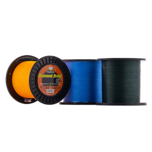 Momoi Hi-Catch Diamond Monofilament Line - 5 lb. Spool - 50 lb. Test -  Brilliant Blue