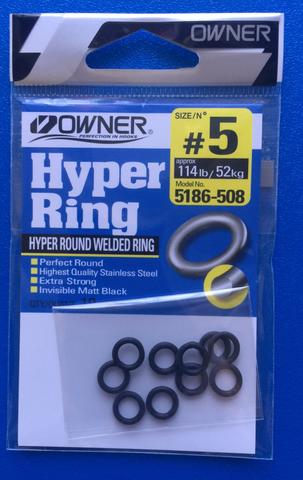 Hyper Wire Split Rings – Black Chrome – Owner Hooks