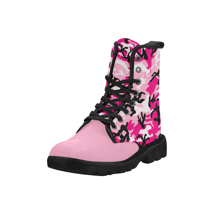 pink combat boots