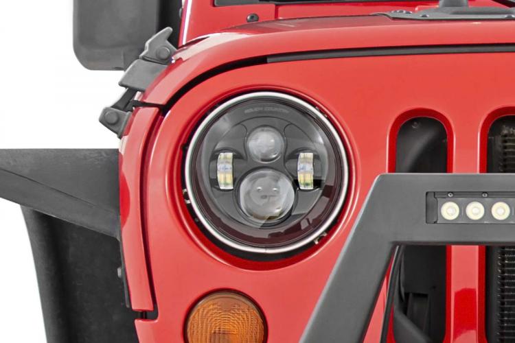 JEEP 7IN LED PROJECTION HEADLIGHTS (WRANGLER TJ, JK) – Show Off Motorsports