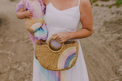 Camryn Rainbow Beach Bag