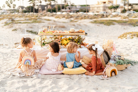 Beach picnic for kids