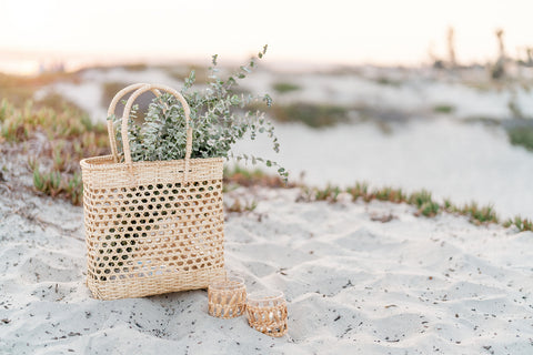 Talia baskets for a beach picnic