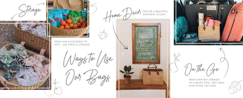 ways to use seagrass bags