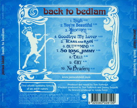 james blunt- back to bedlam