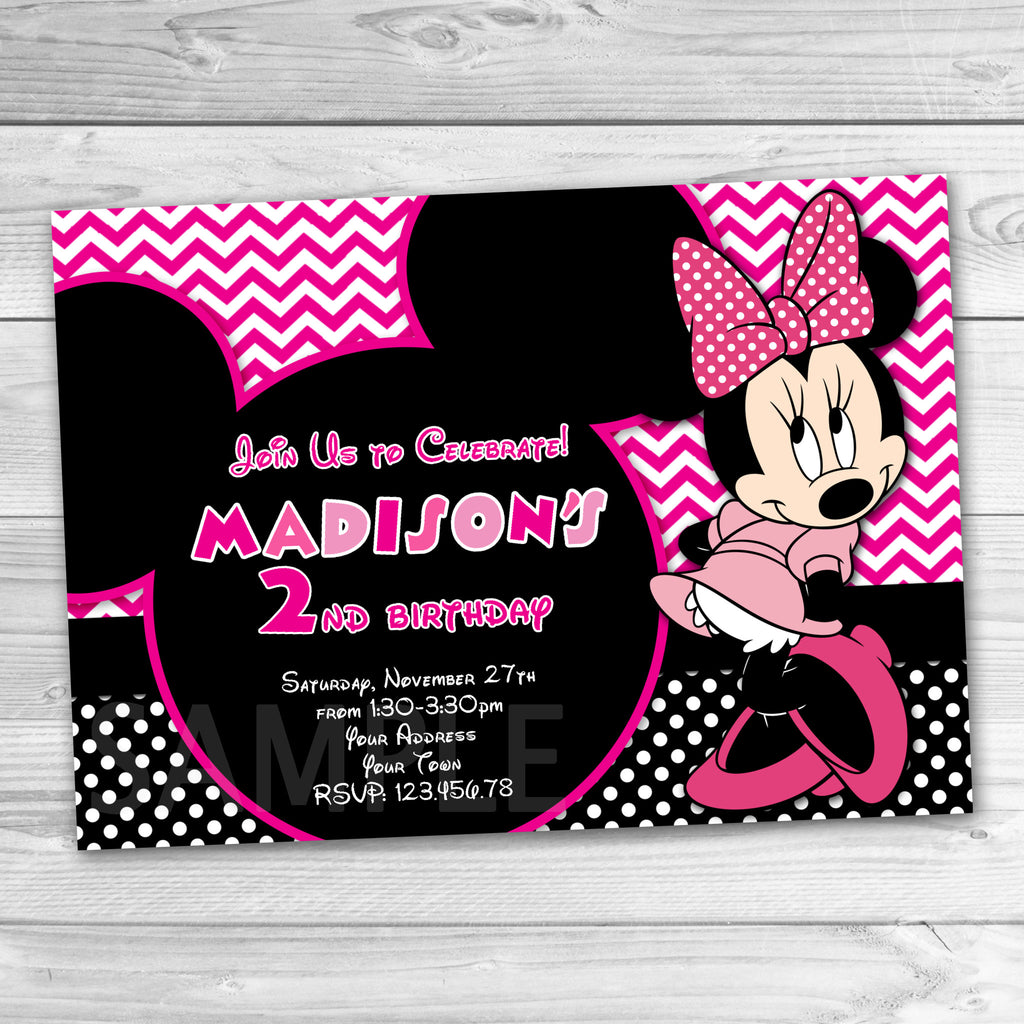 Minnie Mouse Evite Invitations 8