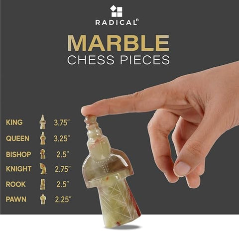 antique chess size