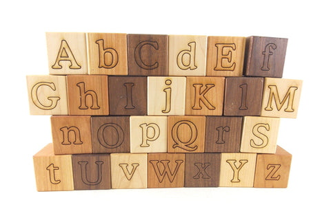 ALPHABET BLOCK SET - KID GIFT GUIDE - HOLIDAY GIFTS FOR KIDS - URBAN OREGANICS