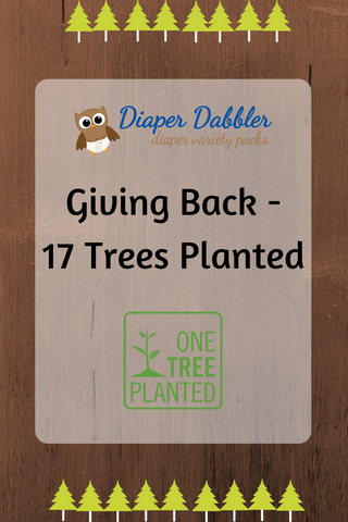 Giving Back - 17 Trees Planted via @diaperdabbler