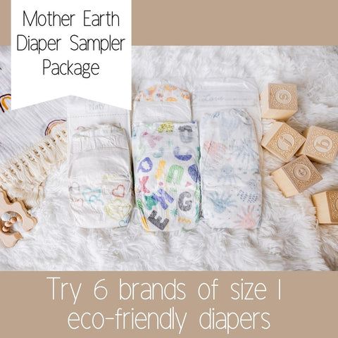 Mother Earth Diaper Sampler Package: Try 6 eco-friendly diaper samples