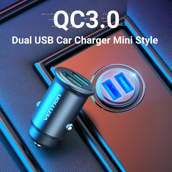 Vention 2-Port Car Charger