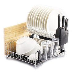Heavy-Duty, Multi-Function dish rack with cover 