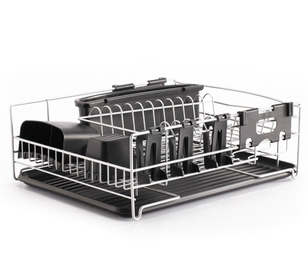 stainless steel compact dish rack set