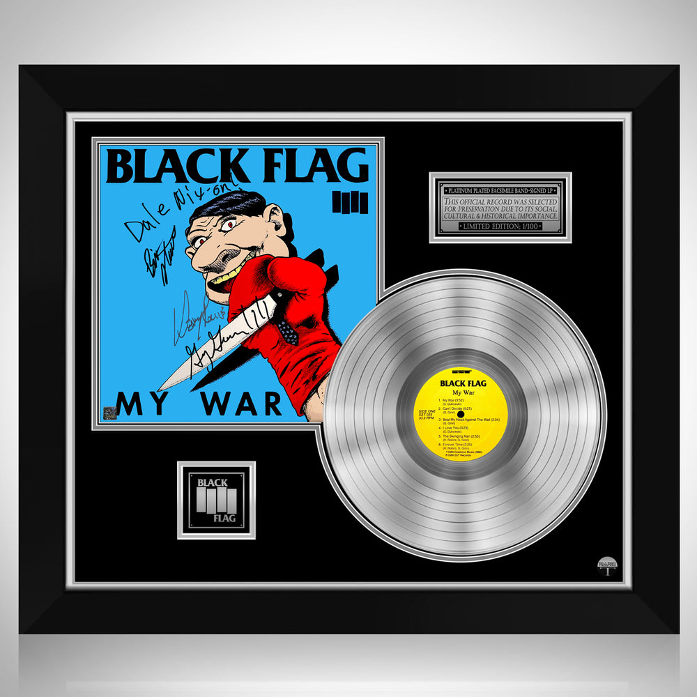 Black Flag My War Platinum LP Limited Signature Edition Studio Licen