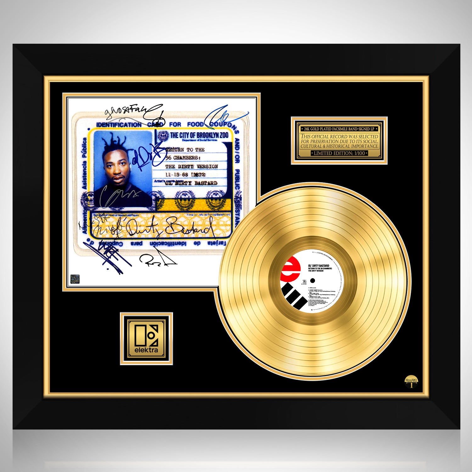 Ol Dirty Bastard Return To The 36 Cambers Gold Lp Limited Signature Rare T