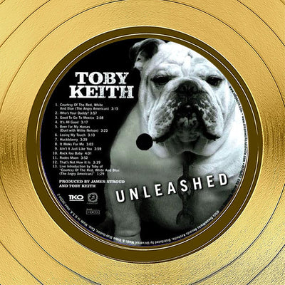 Toby Keith - Unleashed Gold LP Limited Signature Edition Studio Licens ...