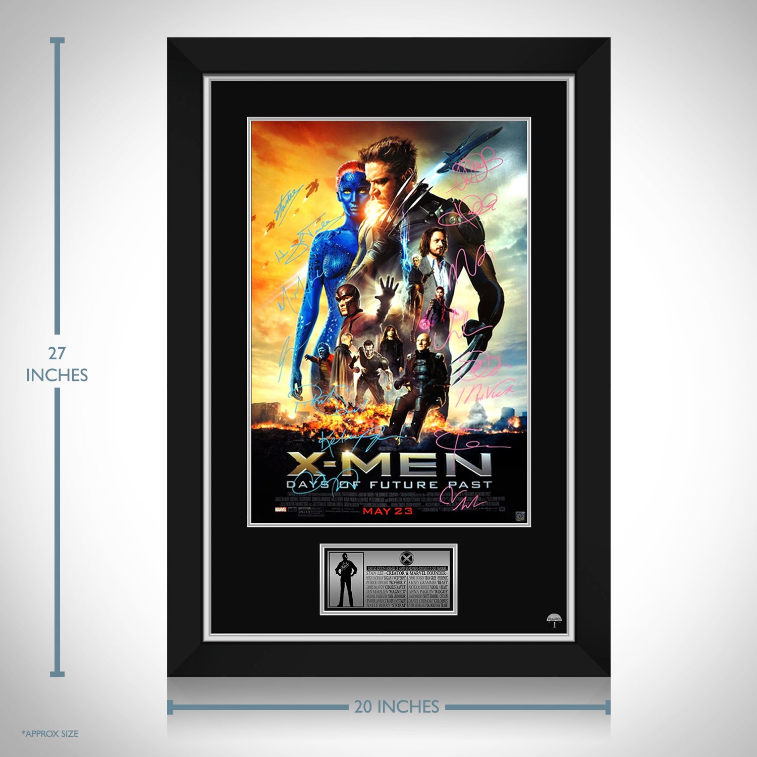 X Men Days Of Future Past Mini Poster Limited Signature Edition Studio Rare T