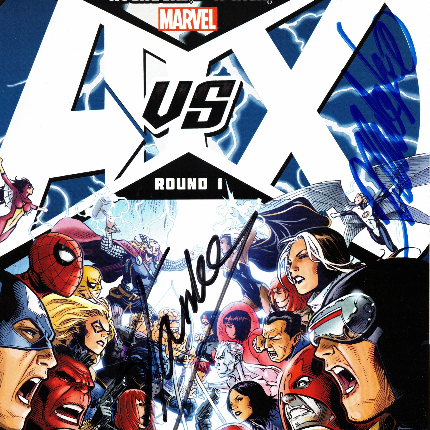 Avengers Vs X Men Round 1 12 1 Limited Signature Edition Licensed Rare T