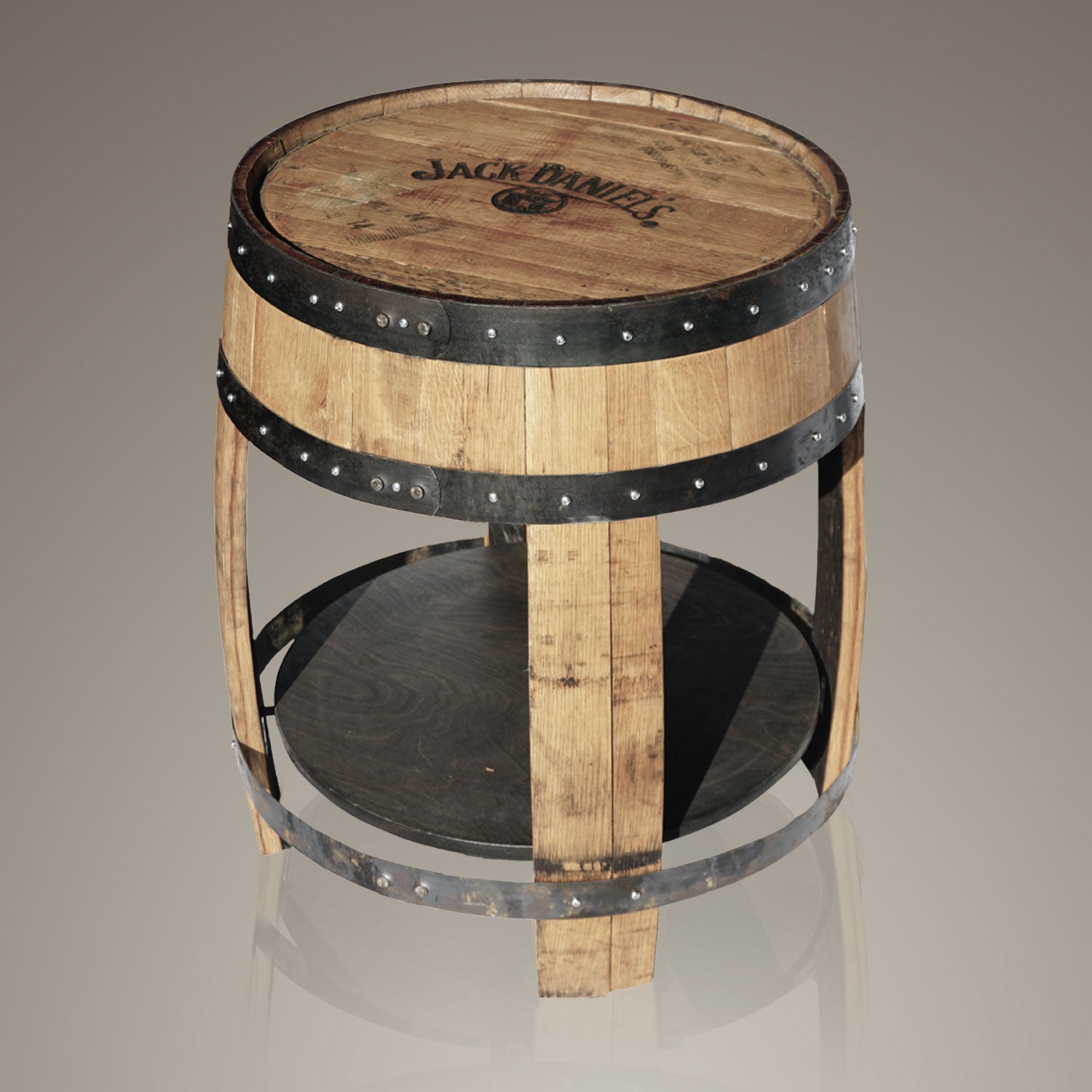 Jack Daniels Whiskey Barrel Oversized Table Rare T