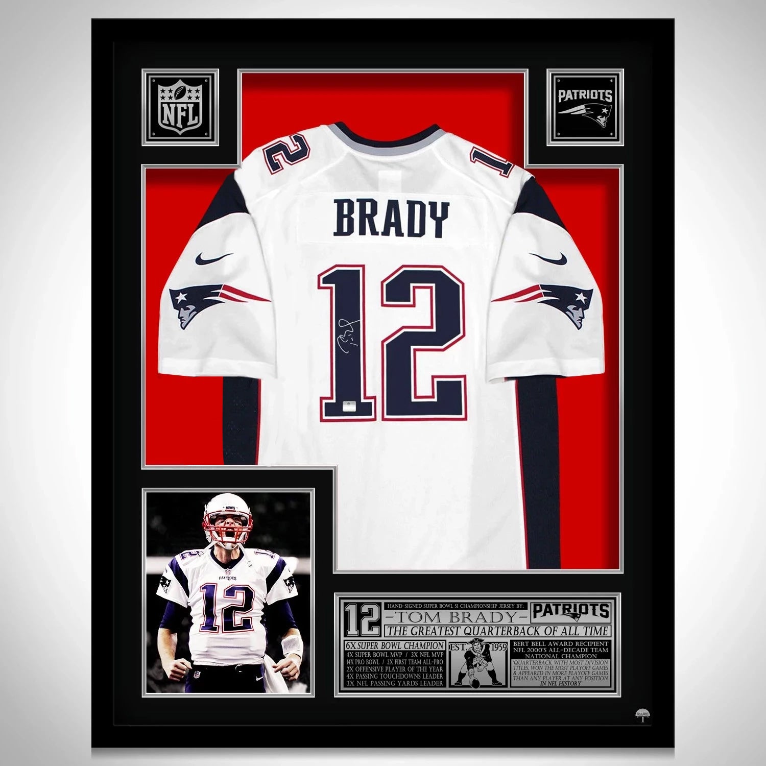 tom brady signed super bowl jersey