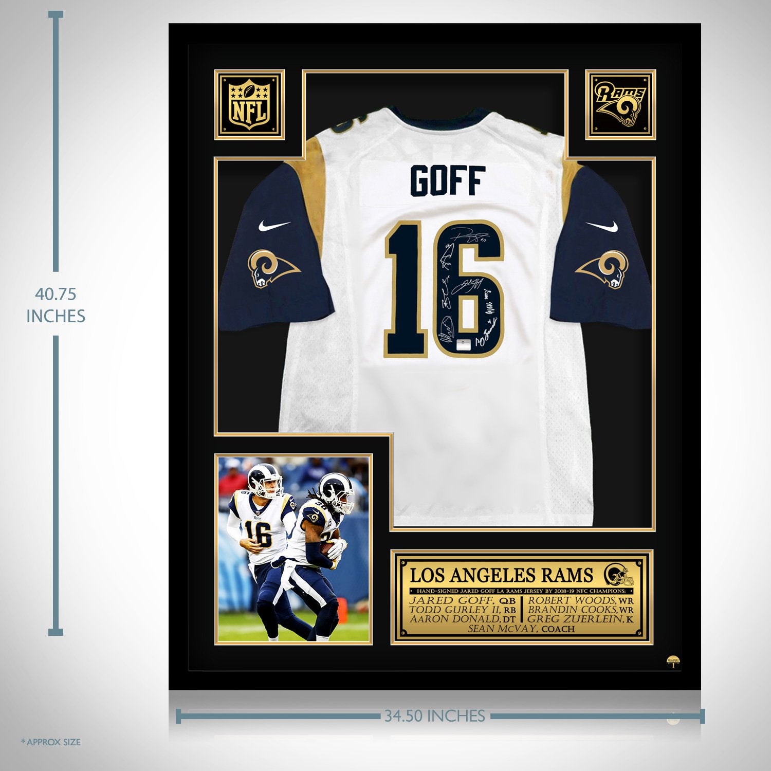 jared goff signed jersey