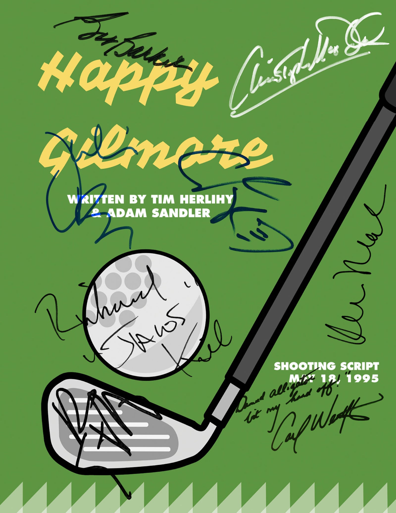 Happy Gilmore Script Limited Signature Edition Studio Licensed Custom