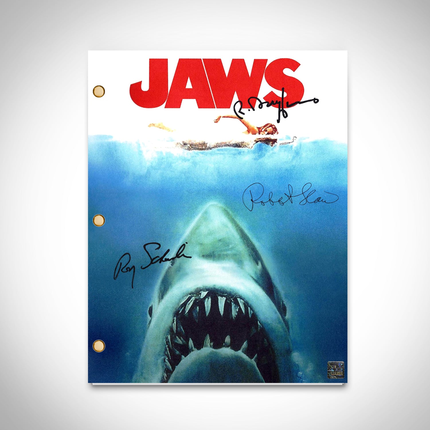 Jaws Movie Script Limited Signature Edition Studio Licensed Custom Fra