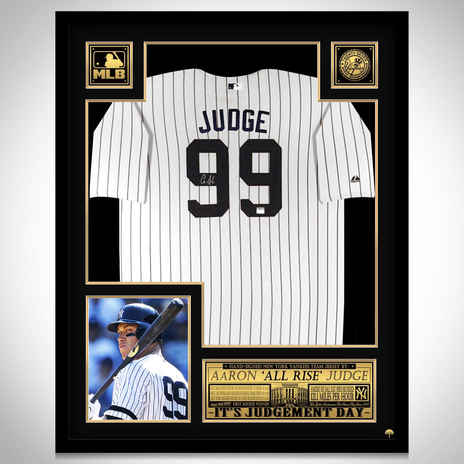 framed yankees jersey