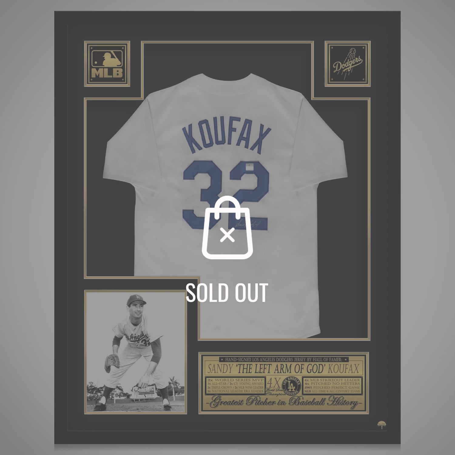 sandy koufax brooklyn dodgers jersey