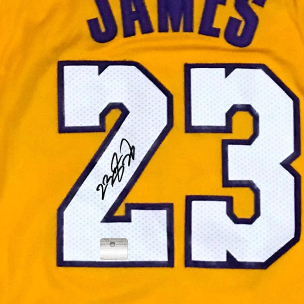 Lebron James- Los Angeles Lakers Hand-Signed Jersey By Lebron James Cu ...