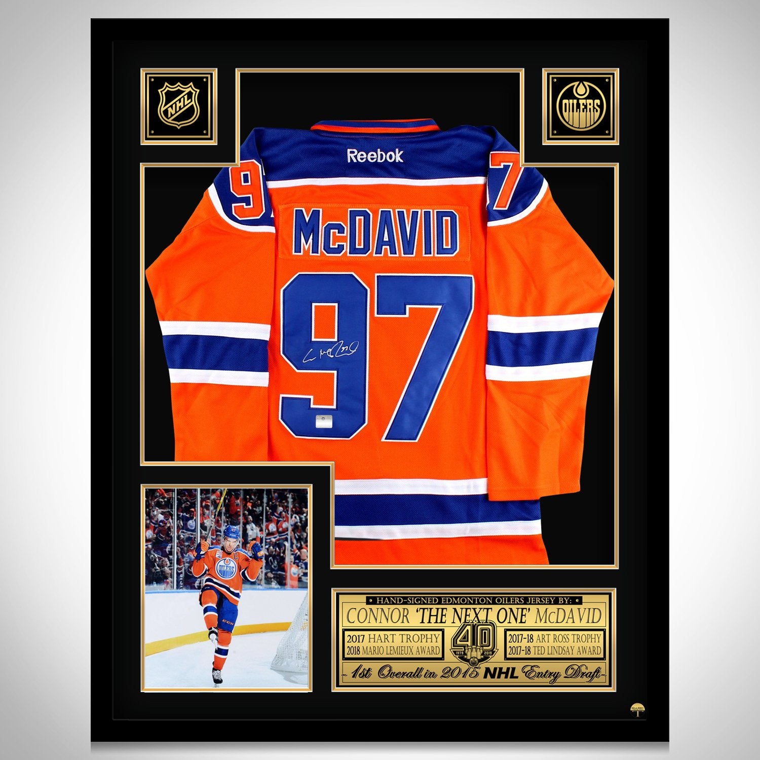 connor mcdavid framed jersey