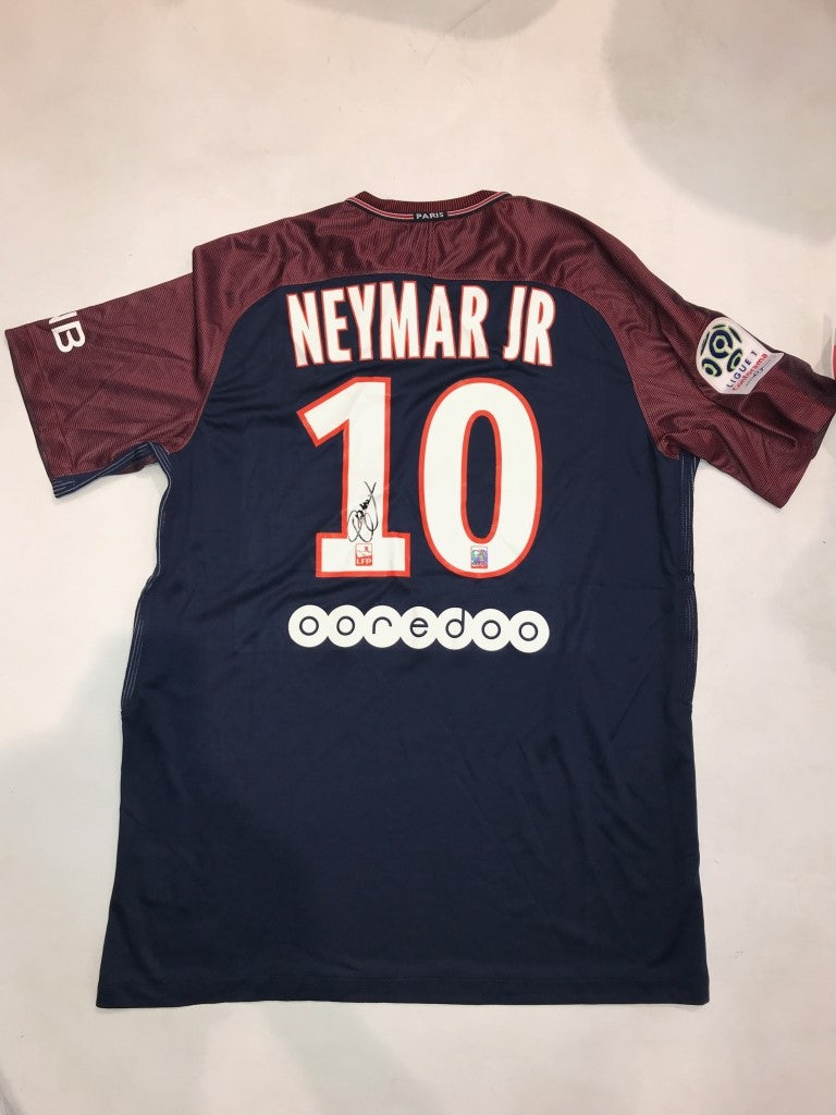 Neymar Jr. - Paris St Germain 2017-2018 Handsigned Soccer Jersey - RARE-T