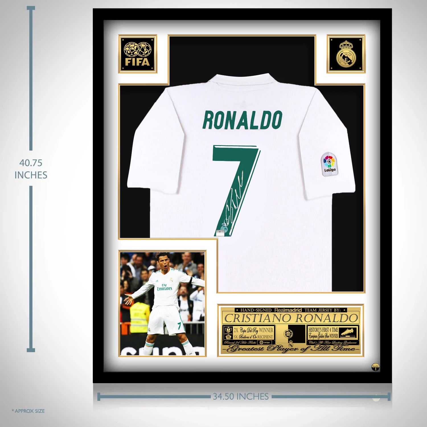 cristiano ronaldo autographed jersey