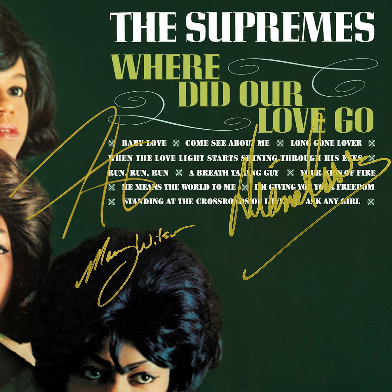 The Supremes Where Did Our Love Go Gold Lp Limited Signature Edition Rare T