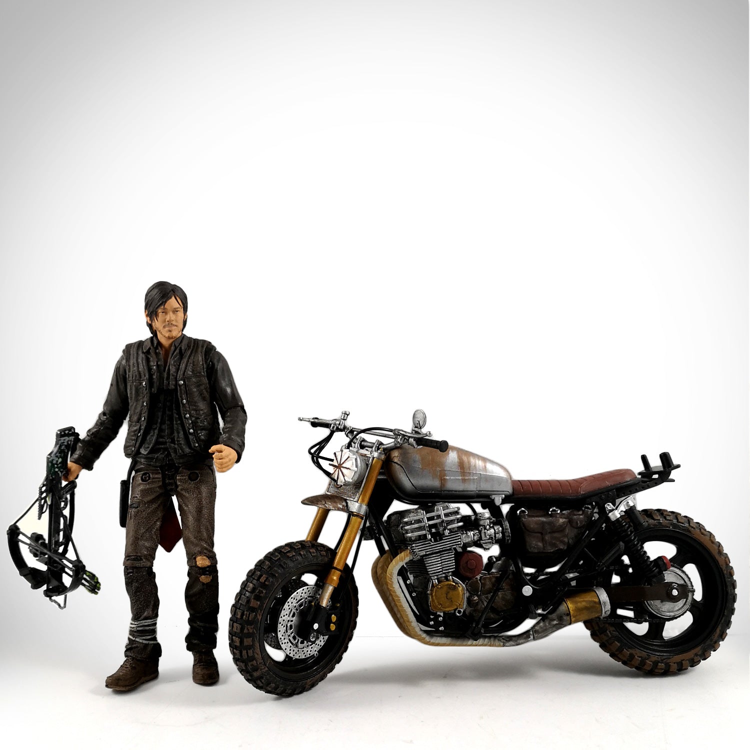 Walking Dead Daryl Dixon Limited Edition Statue With Bike Rare T