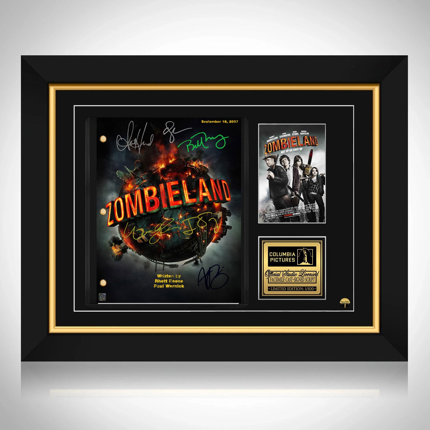 zombieland movie poster framed