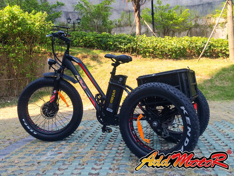 three wheel electric cargo bike