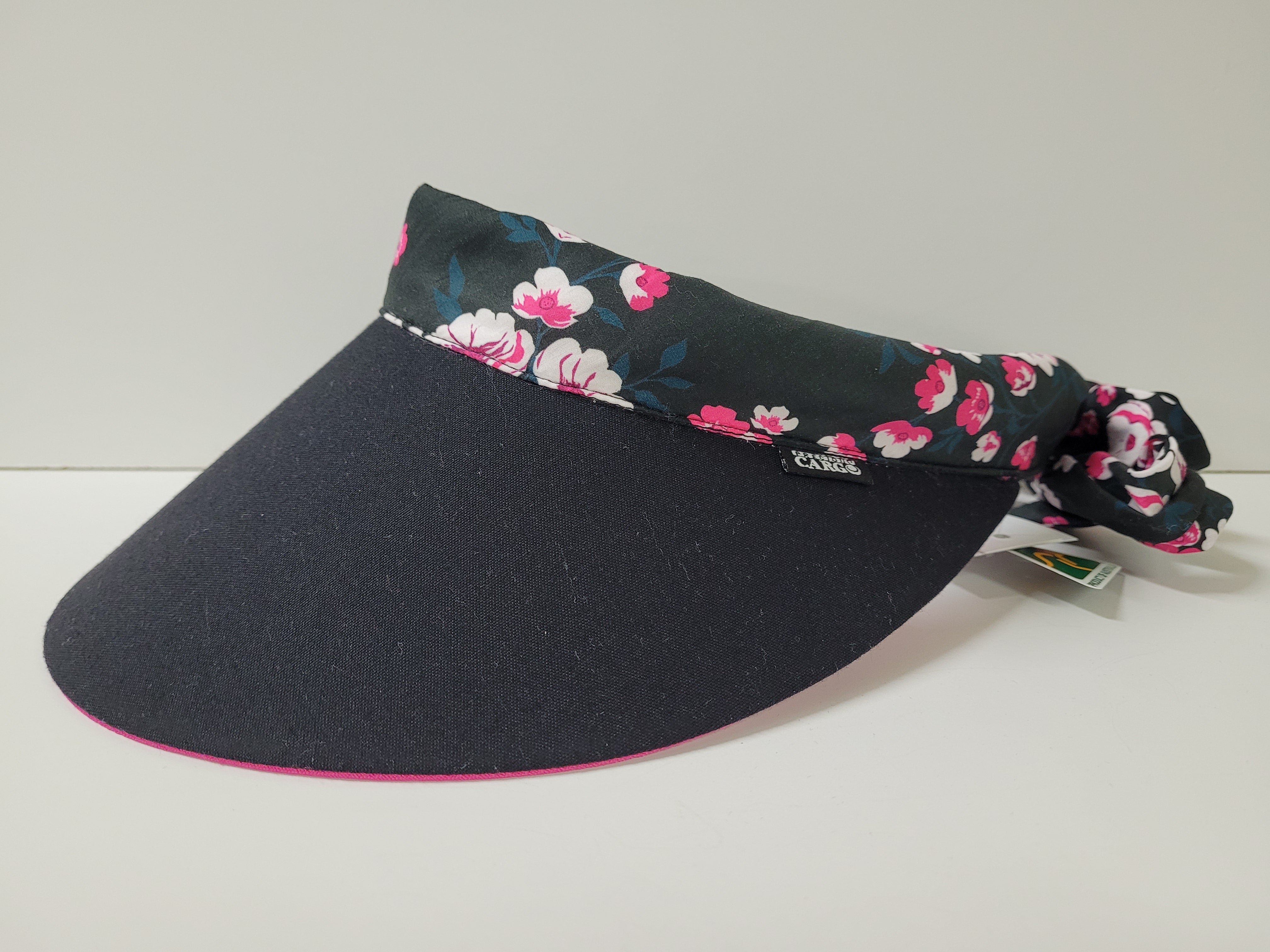 Reversible Visor II Black-Hot Pink-Cherry Blossom